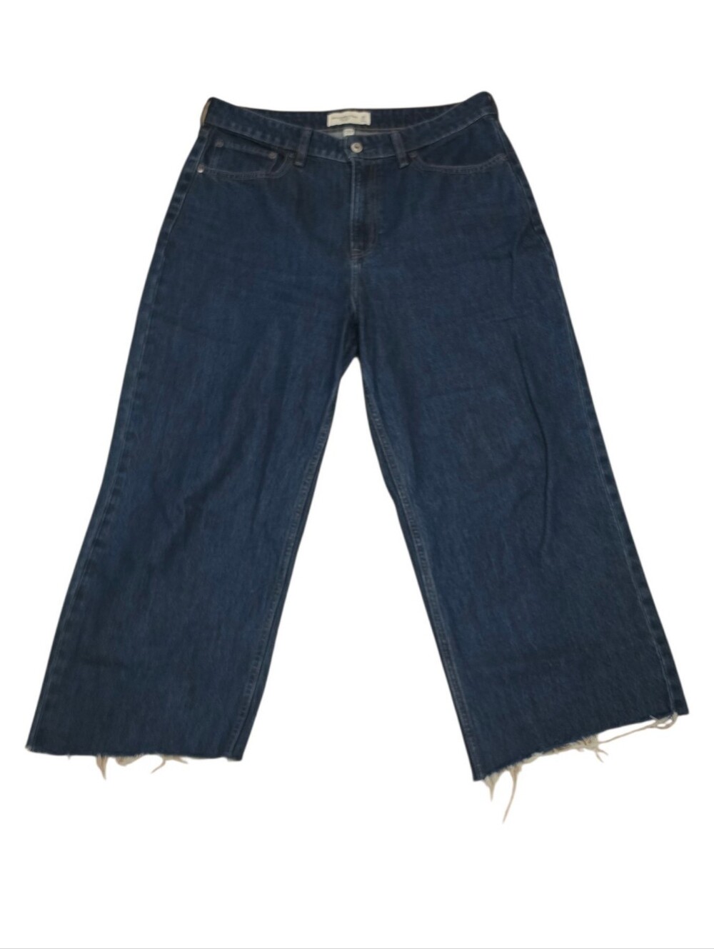 Abercrombie & Fitch High Rise Loose Wide Leg Crop Jeans (Altered) - 30 Short